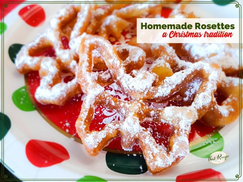 rosettes on a plate